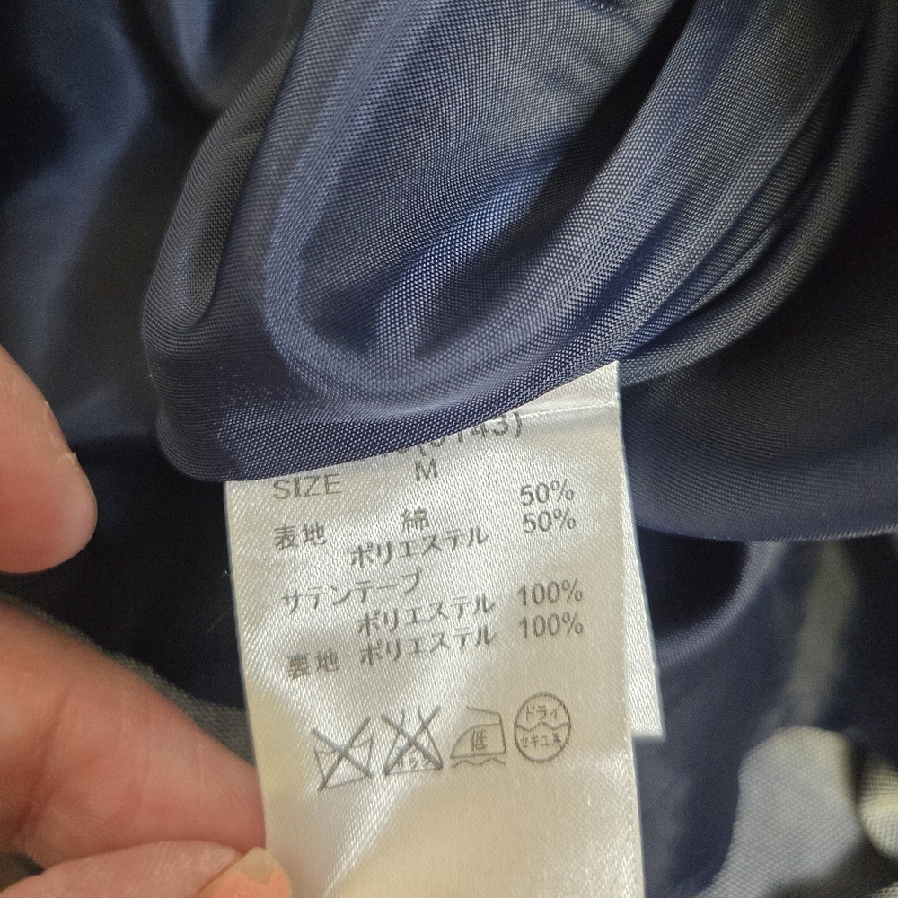 ANK ROUGE Jfashion gray blue sailor style kawaii short sleeve dress M - Picture 9 of 12